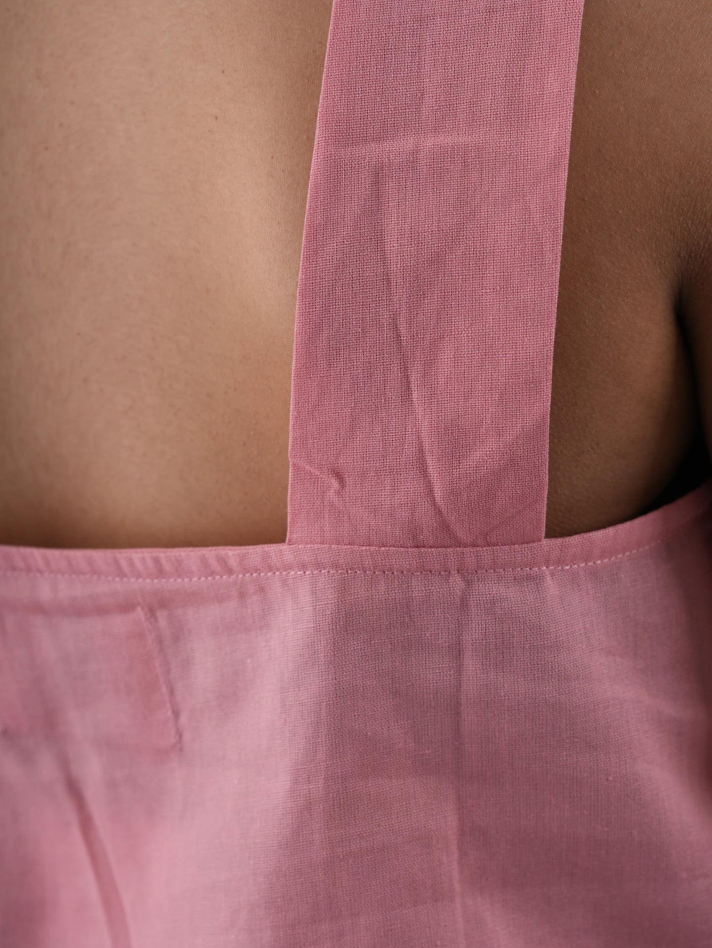 Flex Pink Crossbelt Halter Neck Top