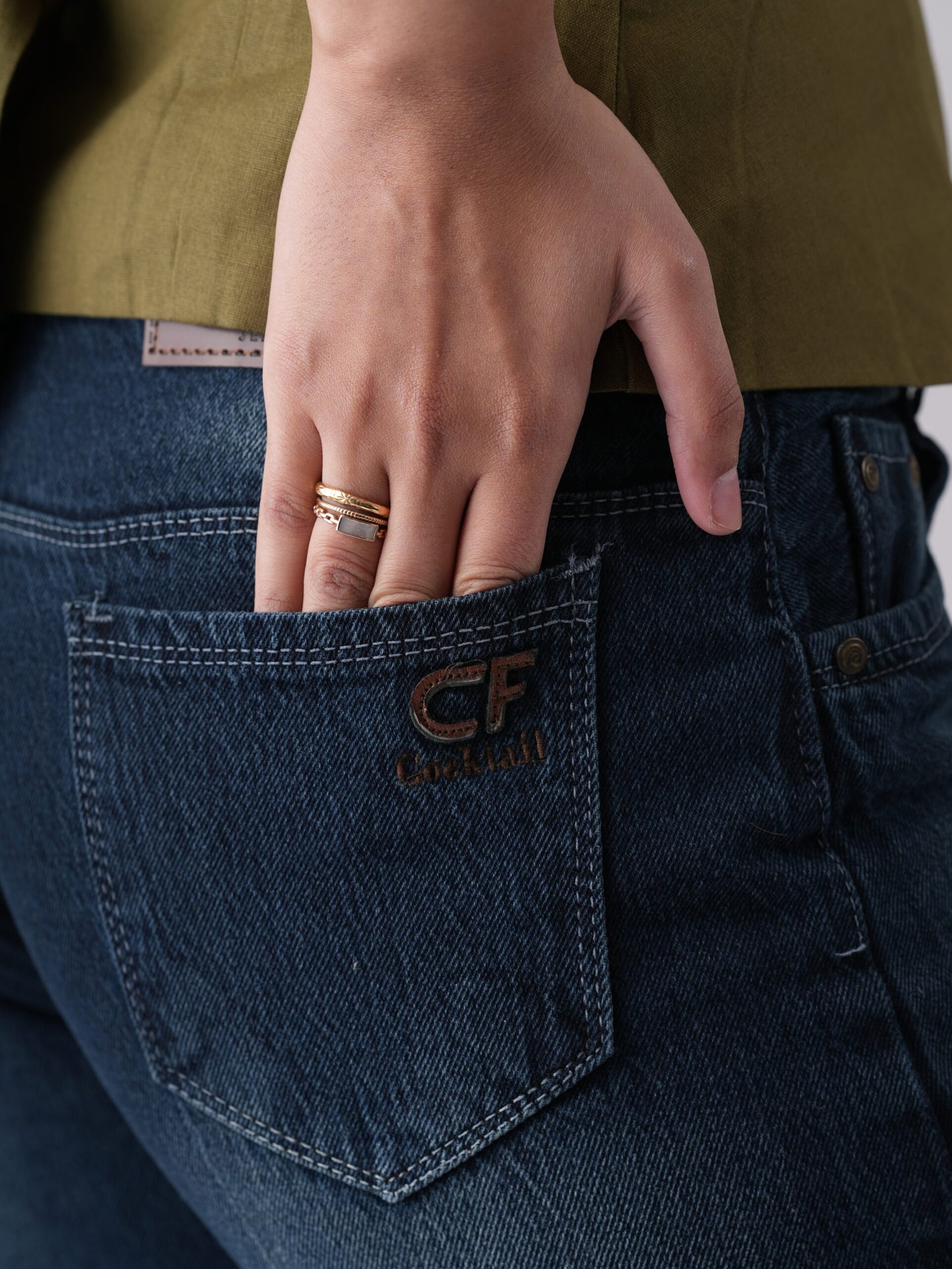 BOOT FIT DARK BLUE WOMENS JEANS