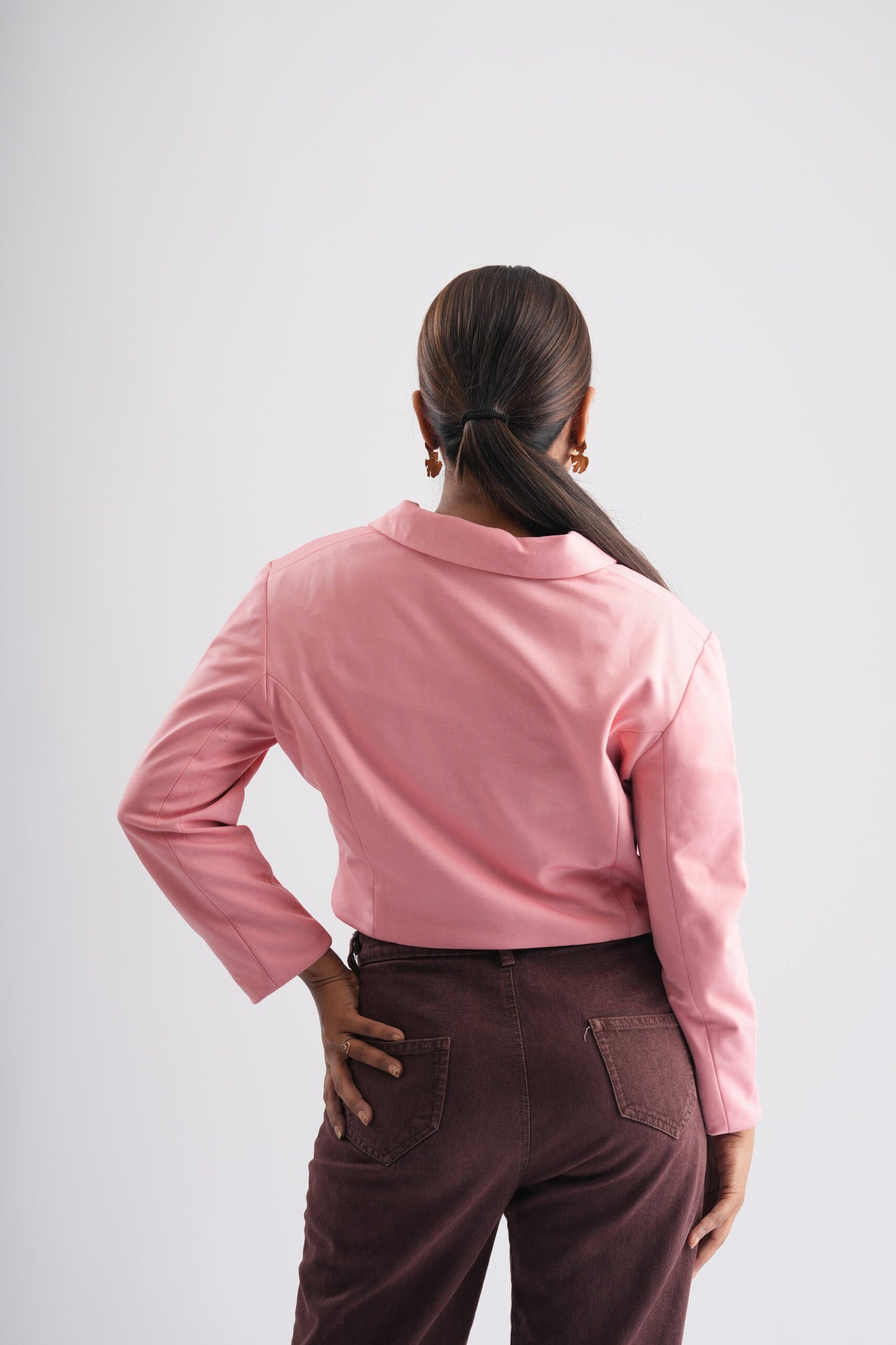 Royal Pink Crop Coat