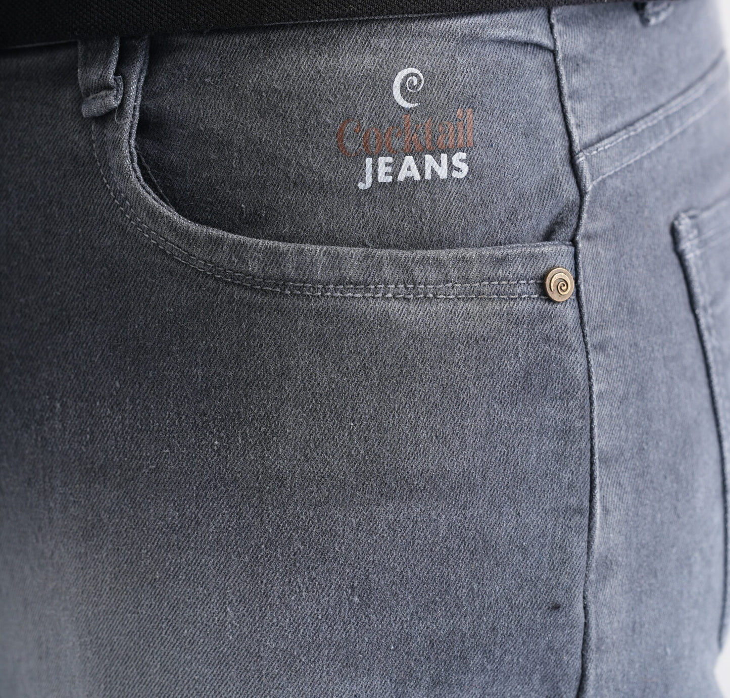 GRAY DISTRESSED SLIM FIT JEANS