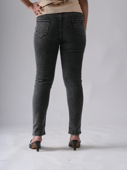 SKINNY BLACK SHADED JEANS