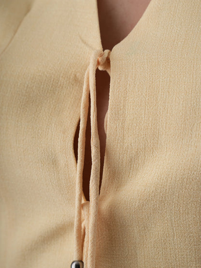 Women Front Open String Waistcoat