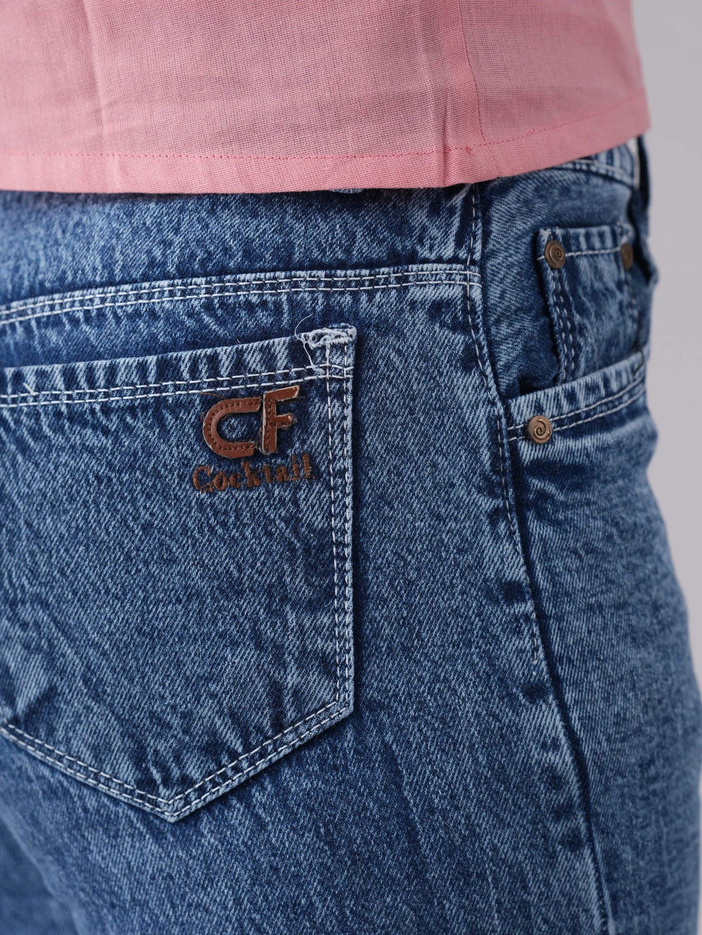 DARK SHADED BLUE WOMENS JEANS