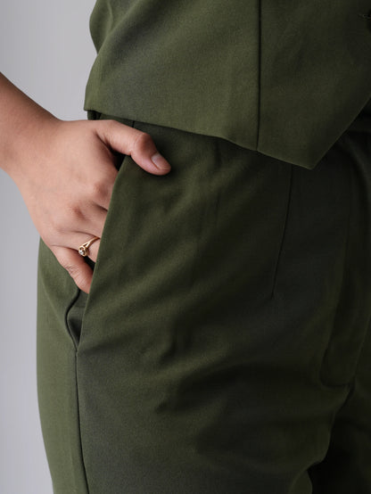 Emerald Green Top Pant Co-Ord Set