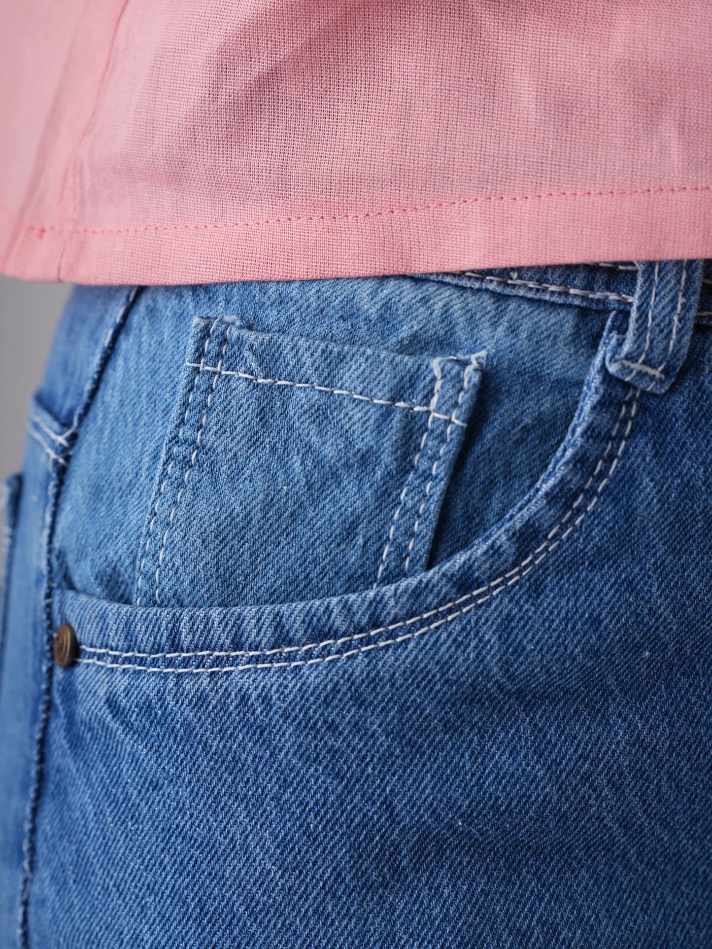 DARK BLUE RELAX FIT WOMENS JEANS