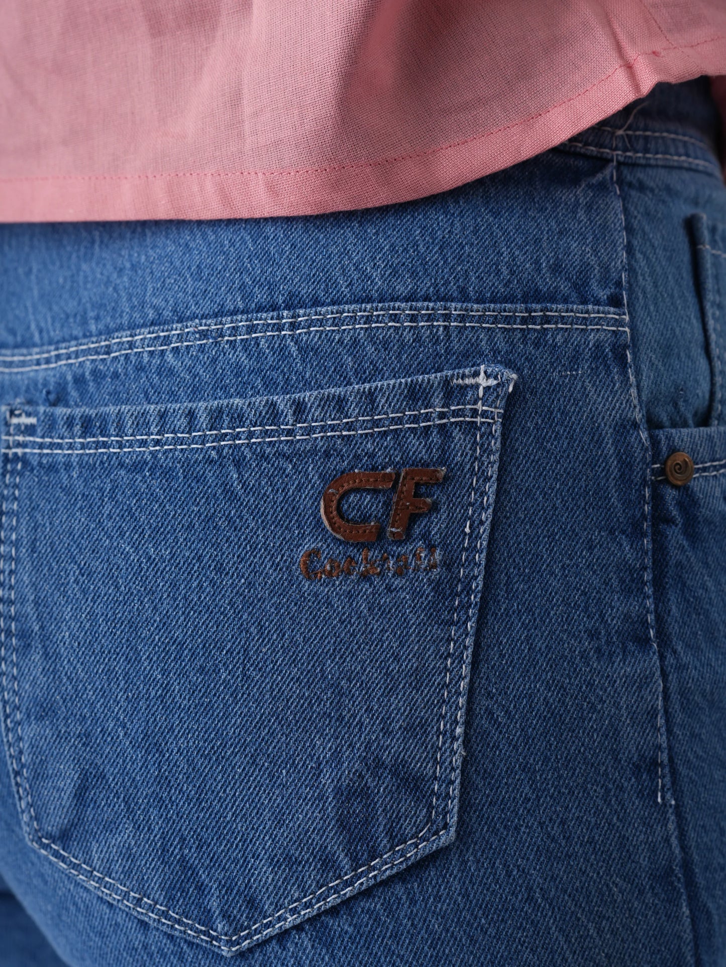 DARK BLUE RELAX FIT WOMENS JEANS