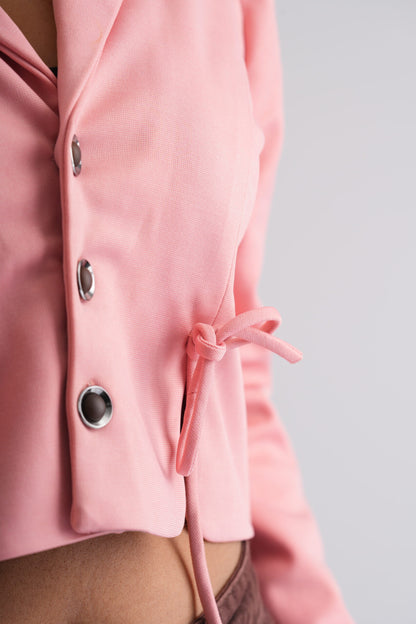 Royal Pink Crop Coat