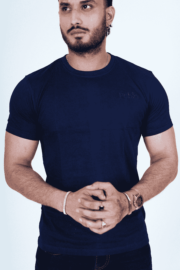 Navy Blue Round Neck T-Shirt